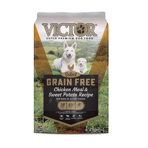 Comida Seca Perro Victor Libre de Grano Chicken Meal & Sweet Potato Recipe 30 Lb