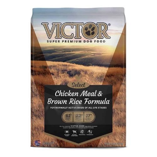 Comida Seca Perro Victor Chicken Meal & Brown Rice 15 Lb