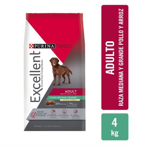 Comida Seca Perro Excellent Adult Raza Mediana y Grande 15 Kg