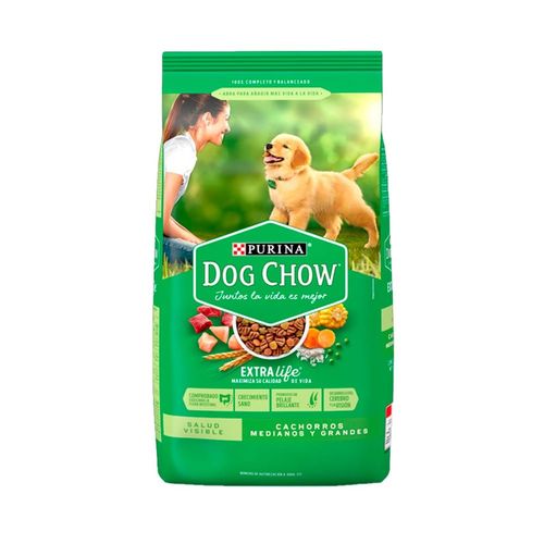 Comida Seca Perro Dog Chow Cachorro Raza Mediana y Grande 2 Kg