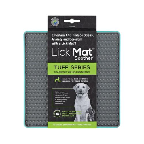 LICKIMAT SOOTHER TUFF DOG - TURQUESA
