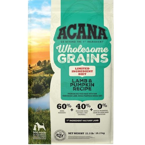 Comida Seca Perro Acana Wholesome Grains Lamb & Pumpkin 22.5 lb