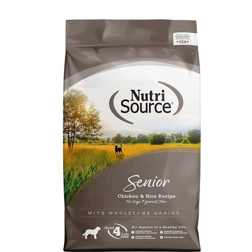 Comida Seca Perro Nutrisource Senior Chicken & Rice 30 Lb