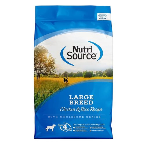 Comida Seca Perro Nutrisource Large Breed Adult Chicken And Rice 30 Lb