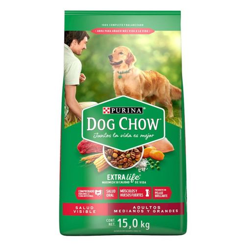 Comida Seca Perro Dog Chow Adult 15 Kg