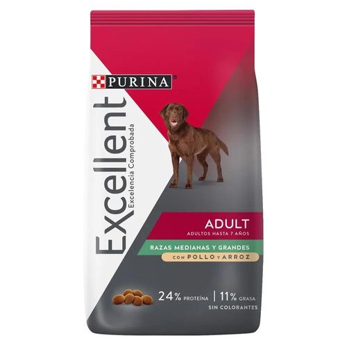 Comida Seca Perro Excellent Adult Raza Mediana y Grande 4 Kg