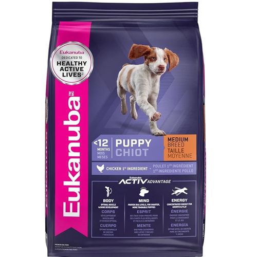 Comida Seca Perro Eukanuba Puppy Chiot Medium Breed Taille Moyenne 4.5 Lb