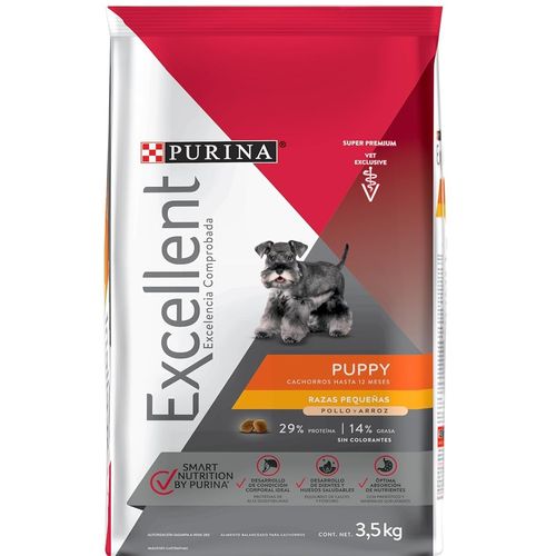 Comida Seca Perro Excellent Puppy Raza Pequeña 3.5 Kg