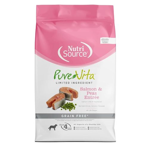 Comida Seca Perro Nutrisource Purevita Grain Free Salmon & Peas 5 Lb
