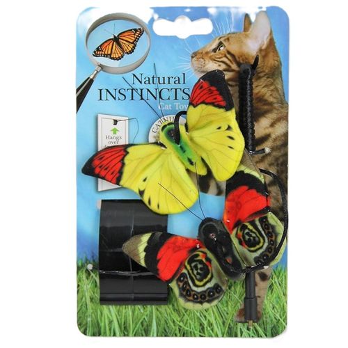 Juguete Para Gato All For Paws Caña De Pescar Con Dos Mariposas