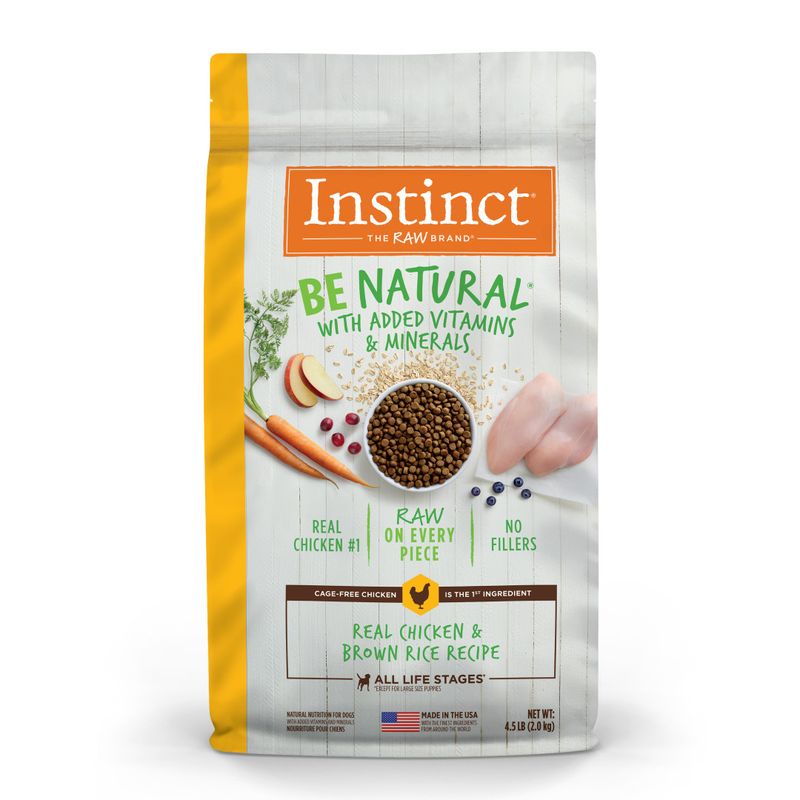 Instinct Be Natural Alimento Perro Pollo y Arroz Integral 25lb-1763751965330