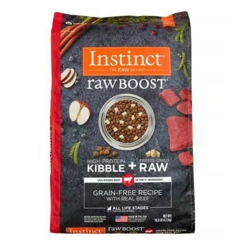 Instinct Raw Boost Grain Free Alimento Perro Carne 10lb