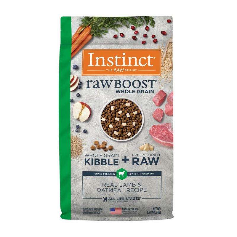 Instinct Raw Boost Alimento Perro Cordero y Avena 3.5lb-1763752526473