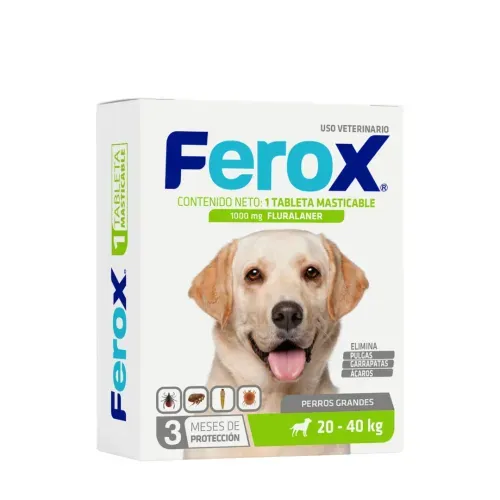 Ferox Tabletas para Perros Grandes 20-40 kg